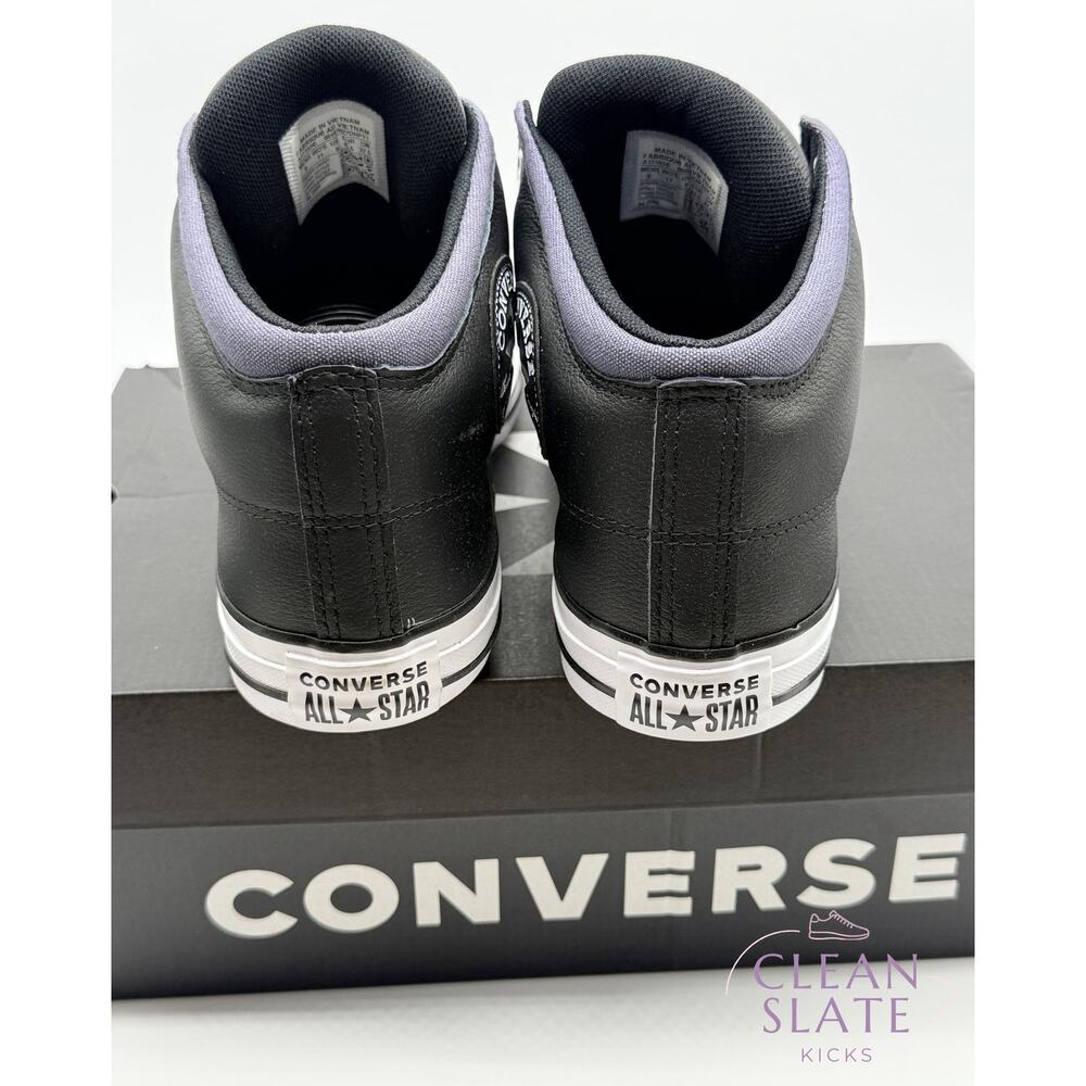 Converse Chuck Taylor All Star High Street Mid Black/White Men's 9 NIB - Picture 4 of 5